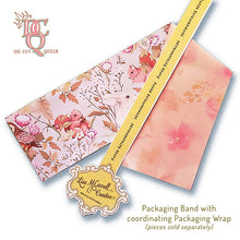 Load image into Gallery viewer, Die Cut Queen Packaging Band and coordinating Packaging Wrap created for Lisa McCarrell Creative at www.elevateyourbox.com