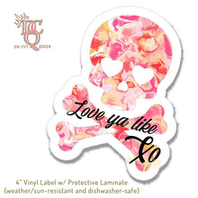 Load image into Gallery viewer, Die Cut Queen 4" Vinyl Decal with protection laminate. Weather, Sun & dishwasher-safe.