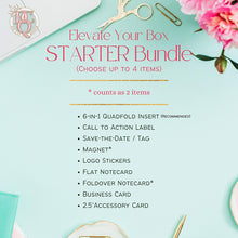 Load image into Gallery viewer, Die Cut Queen's Elevate Your Box STARTER Bundle List options