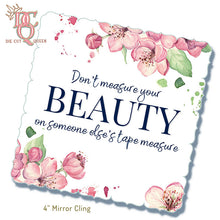 Load image into Gallery viewer, Die Cut Queen 4" Mirror Cling designed for The Bra Market at www.thebramarket.com