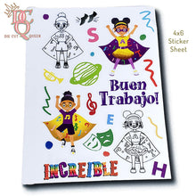 Load image into Gallery viewer, Die Cut Queen 4x6 sticker sheets for Creation to Creativity at www.creationtocreativity.com