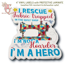 Load image into Gallery viewer, Die Cut Queen's custom shaped Vinyl Stickers for indoor/outdoor use and dishwasher-safe for Sew In Stitches at www.sewinstitchesshoppe.com