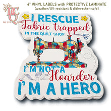 Load image into Gallery viewer, Die Cut Queen&#39;s custom shaped Vinyl Stickers for indoor/outdoor use and dishwasher-safe for Sew In Stitches at www.sewinstitchesshoppe.com
