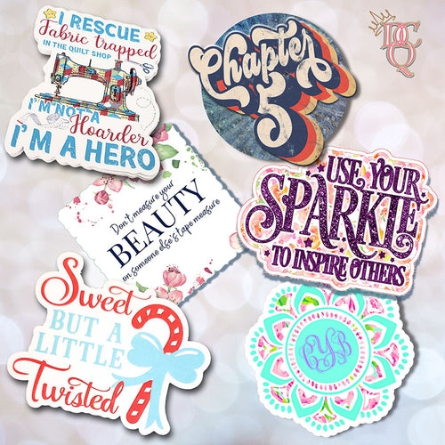 Die Cut Queen Vinyl Stickers & Mirror Clings - VARIETY 